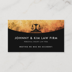 Pesonal Injury Law Firma Slogans Visitekaartjes