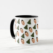 Pesonalized Christmas Mug with Your Face  Mok (Voorkant links)