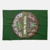 Pesonalized Irish pub-teken Theedoek (Horizontaal)