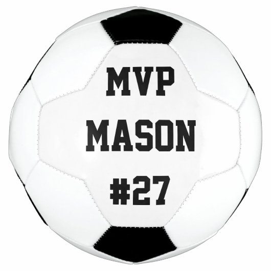 Pesonalized Naam van het Aantal van het Aantal van Voetbal (Voorkant)