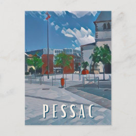 Pessac Photo Vintage Briefkaart