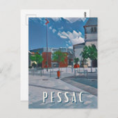 Pessac Photo Vintage Briefkaart (Voorkant / Achterkant)