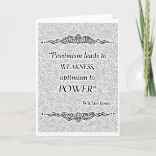 Pessimisme leidt tot zwakte - Positieve quotes Kaart
