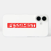 Pessimist Stamp Case-Mate iPhone Case (Achterkant (horizontaal))