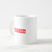 Pessimist Stamp Koffiemok (Voorkant links)