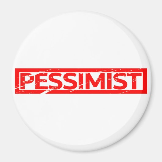 Pessimist Stamp Magneet (Voorkant)