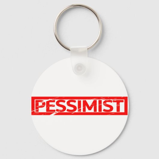Pessimist Stamp Sleutelhanger (Achterkant)