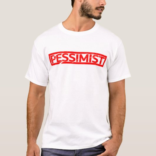 Pessimist Stamp T-shirt (Voorkant)