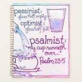 pessimistisch/optimistisch notitieboek (Voorkant)