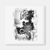 Pessoa Segurando uma câmera dslr Preta Magneet (Voorkant)