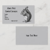 PEST-BESTURING: Eekhoorn in PENCIL: ZAAK Visitekaartje (Voorkant / Achterkant)