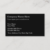 Pest Contol Visitekaartjes (Achterkant)