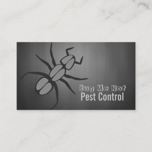 Pest Control, bugs Visitekaartje (Voorkant)