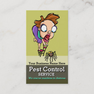 Pest Control.Exterminator.Bug Control. Afsprakenkaartje