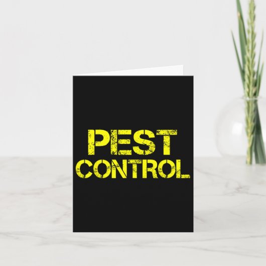 Pest Control Exterminator Halloween Costume Kaart (Voorkant)