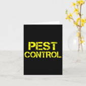 Pest Control Exterminator Halloween Costume Kaart (Gele Bloem)
