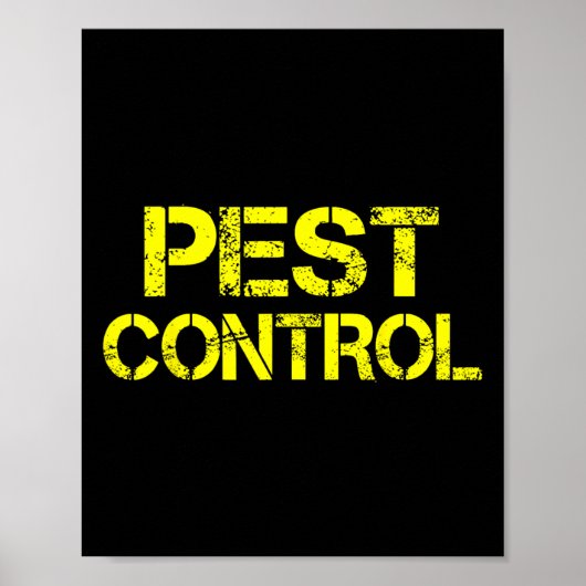 Pest Control Exterminator Halloween Costume Poster (Voorkant)