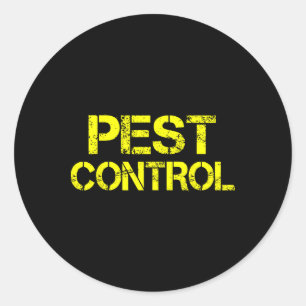 Pest Control Exterminator Halloween Costume Ronde Sticker