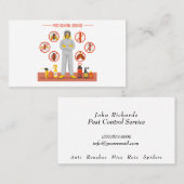 Pest Control Exterminator Service Visitekaartje (Voorkant / Achterkant)