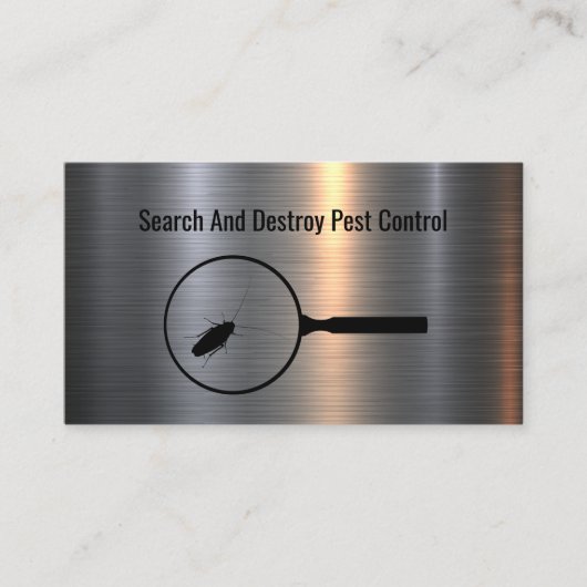 Pest Control Exterminator Theme Cool Visitekaartje (Voorkant)