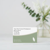 Pest Control Exterminator Theme Visitekaartjes (Staand voorkant)