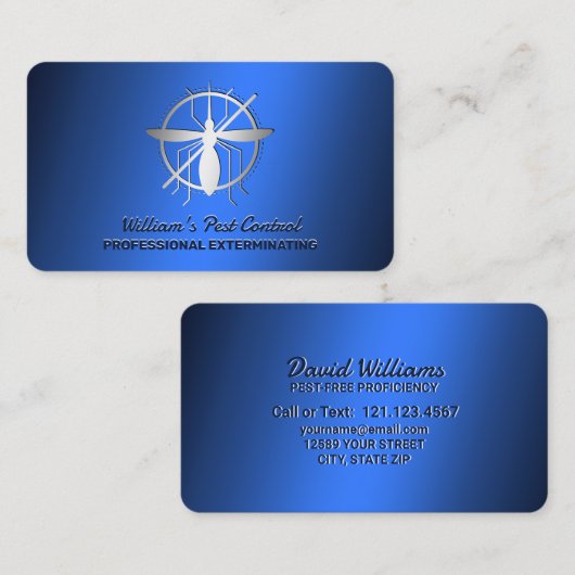 Pest Control Exterminator Visitekaartje (Voorkant / Achterkant)