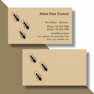 Pest Control Extermining Services Visitekaartje