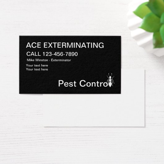 Pest Control Extermining Visitekaartjes (Bureau)