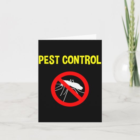 Pest Control Funny Halloween Costume Exterminator  Kaart (Voorkant)