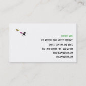 Pest Control Green Frog Zapping Bug Visitekaartje (Achterkant)