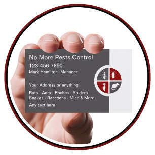 Pest Control Modern Extermining Visitekaartjes