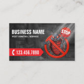 Pest Control Professional Bedbug Exterminator Visitekaartje (Voorkant)