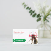 Pest Control Professional Bug Killer Visitekaartje (Staand voorkant)
