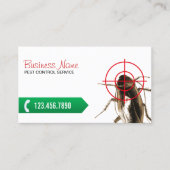 Pest Control Professional Bug Killer Visitekaartje (Voorkant)