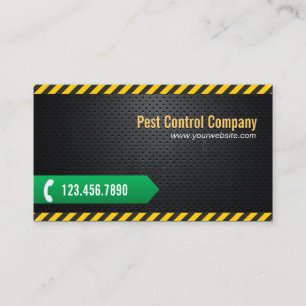 Pest Control Professional Dark Metal Visitekaartje