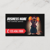Pest Control Professional Knaagdier Exterminator Visitekaartje (Voorkant)