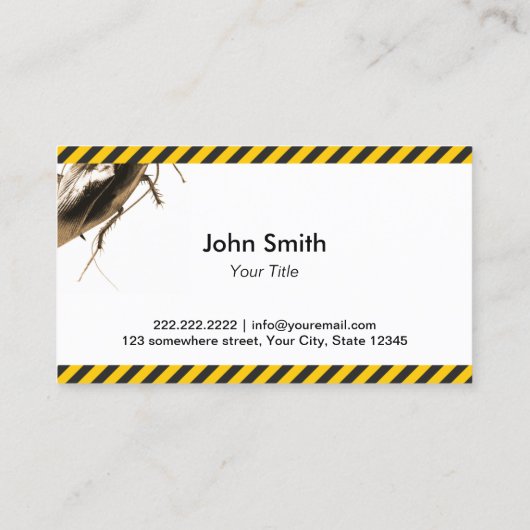 Pest Control Professional Visitekaartje (Achterkant)