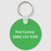 Pest Control Service bewerkbaar Sleutelhanger (Voorkant)