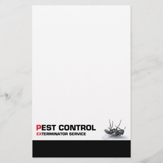 Pest control service briefpapier (Voorkant)