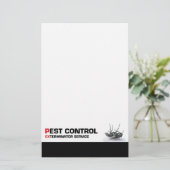 Pest control service briefpapier (Staand voorkant)