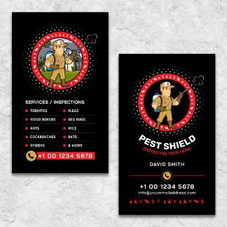Pest control Service, Exterminator, Fumigation Visitekaartje