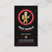 Pest control Service, Exterminator, Fumigation Visitekaartje (Achterkant)