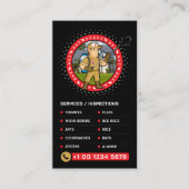 Pest control Service, Exterminator, Fumigation Visitekaartje (Voorkant)