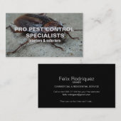 Pest Control Service Foto Visitekaartje (Voorkant / Achterkant)