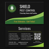 Pest Control Service QR Code Professional Visitekaartje