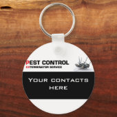 Pest control-service sleutelhanger (Voorkant)