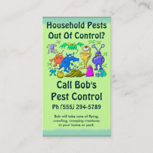 Pest Control Service Visitekaartje