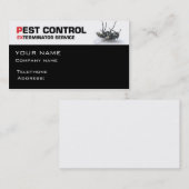 Pest control-service visitekaartje (Voorkant / Achterkant)