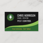Pest Control Service Visitekaartje (Voorkant)