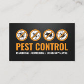 Pest Control Services - Exterminator Business Card Visitekaartje (Voorkant)